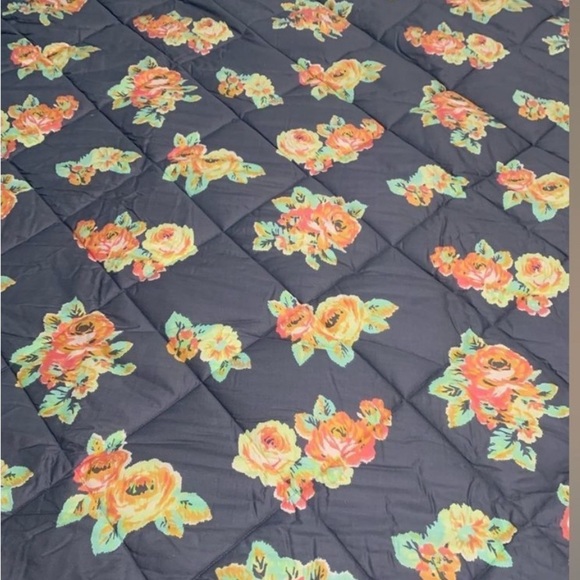 NEW VS PINK FLORAL DORM REVERSIBLE
COMFORTER TWIN - Picture 6 of 8